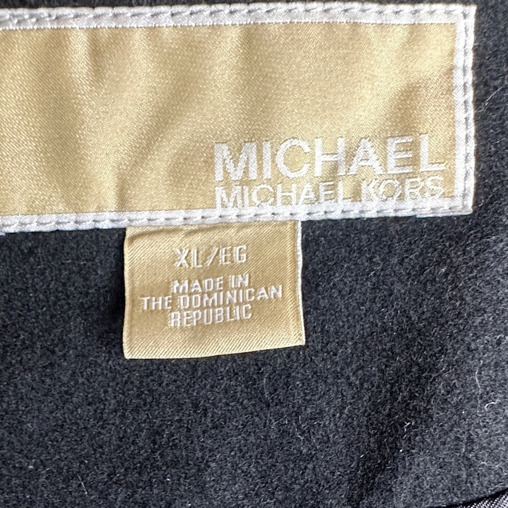 MICHAEL Michael Kors Black Double-Breasted Pea Coat - Picture 4 of 6
